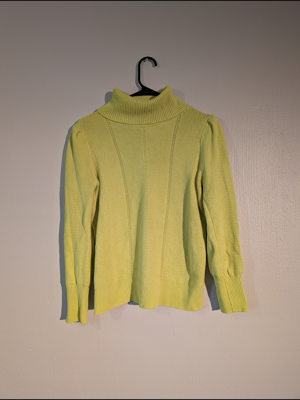 LOFT Lemon-Lime Turtleneck Sweater